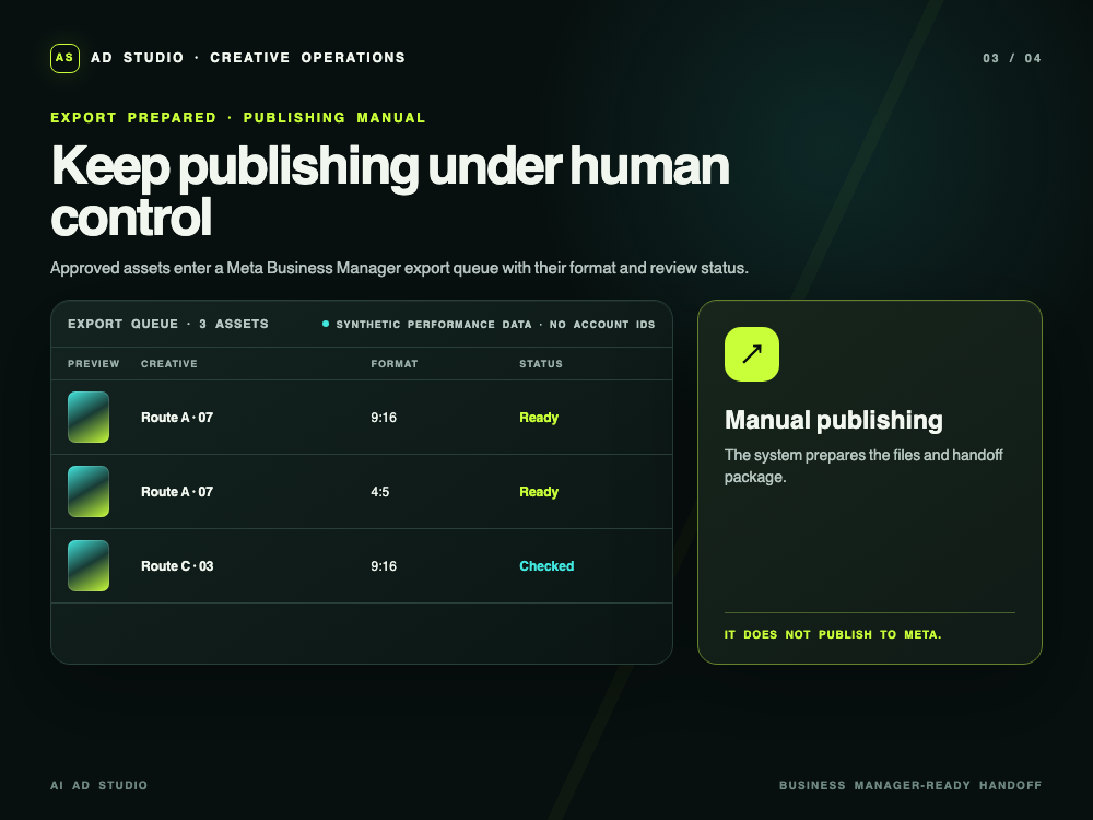 Keep publishing under human control