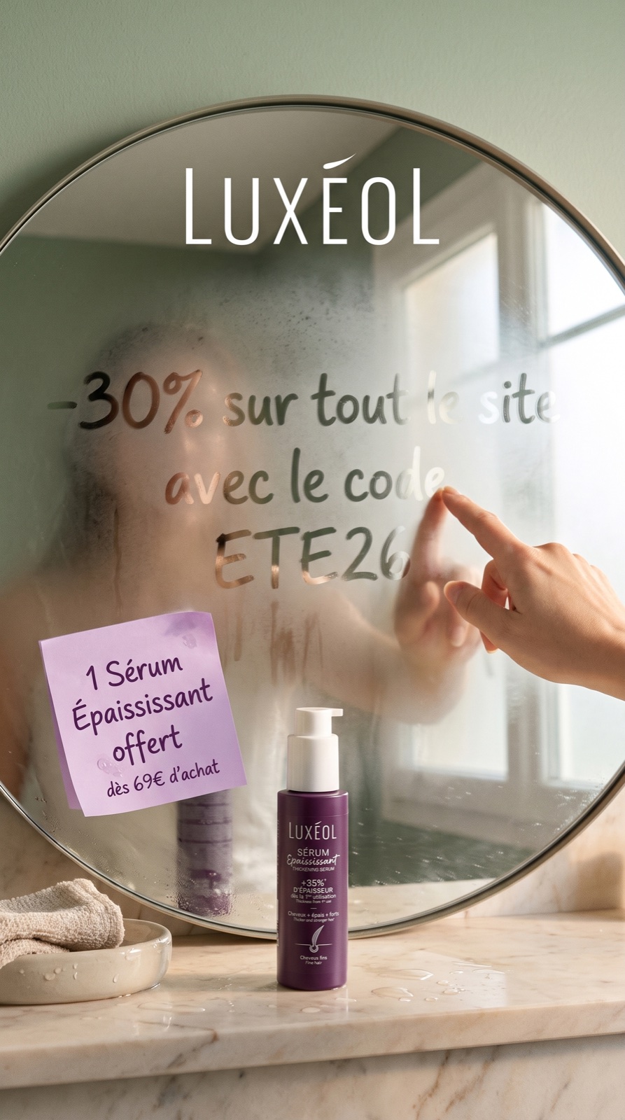 Luxéol static ad
