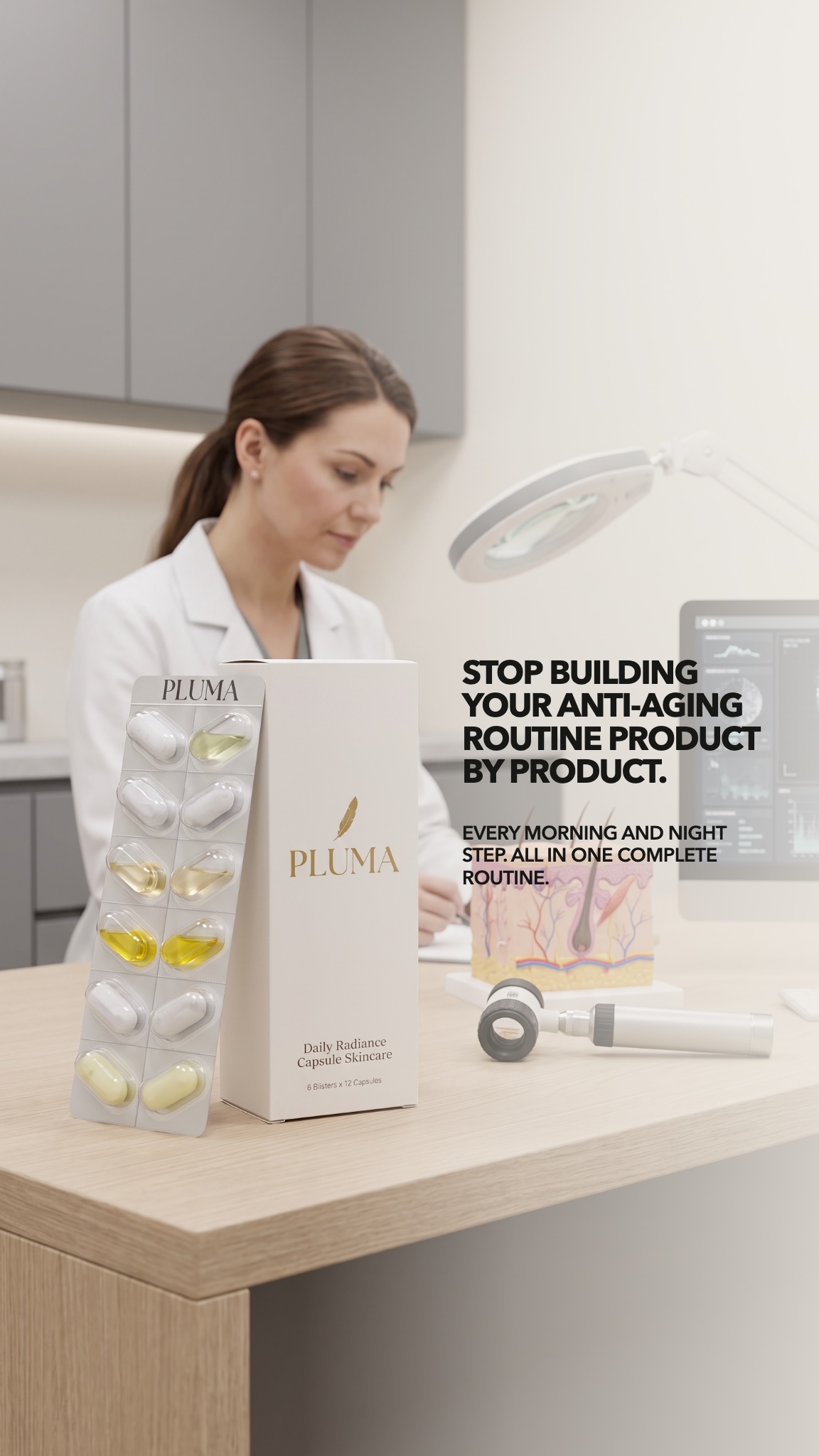 Pluma Skin static ad