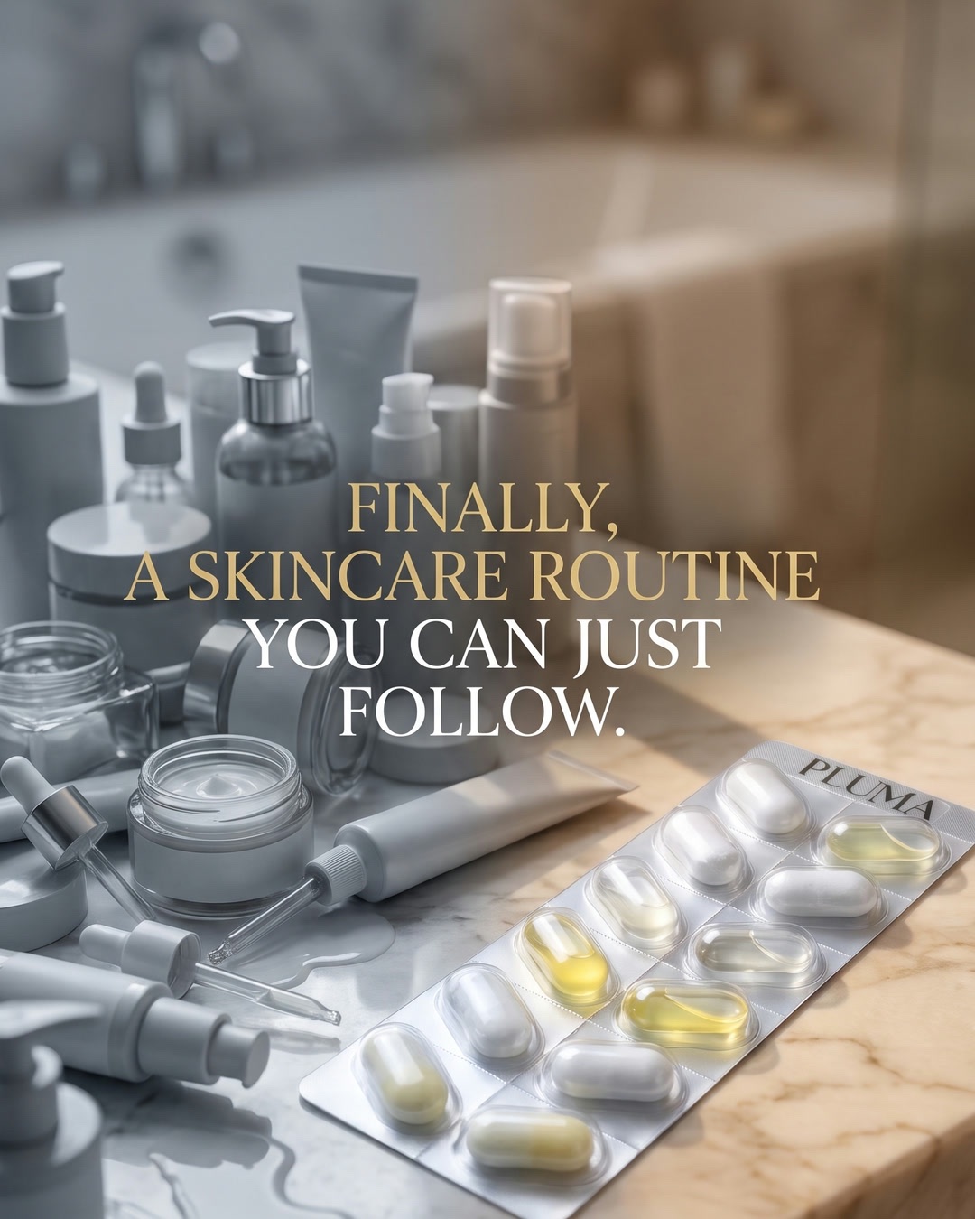 Pluma Skin static ad
